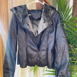 Faux Leather/Fur Cartise Jacket